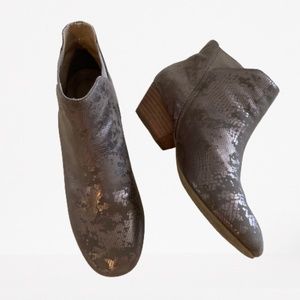 Adam Tucker Metalic Leather Booties Ilisa 7